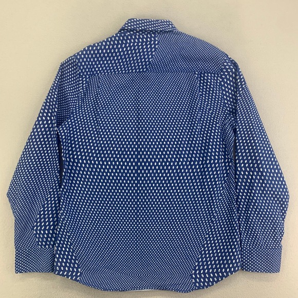 Altamont Shirt Mens Medium Blue Long Sleeve Button Up Preppy Skater Y2K Contrast - Picture 3 of 12